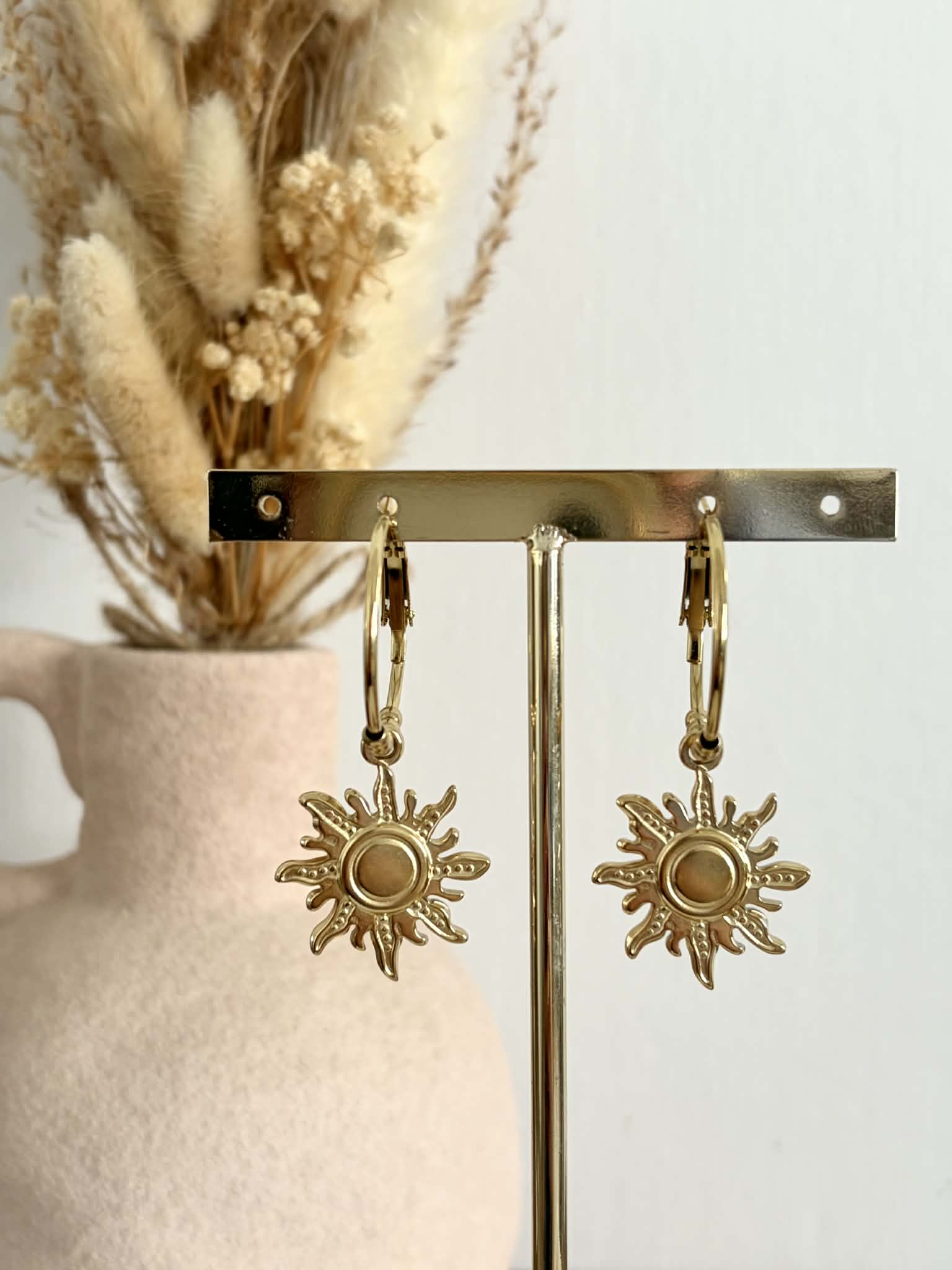 Boucles d'oreilles Soléna en acier inoxydable