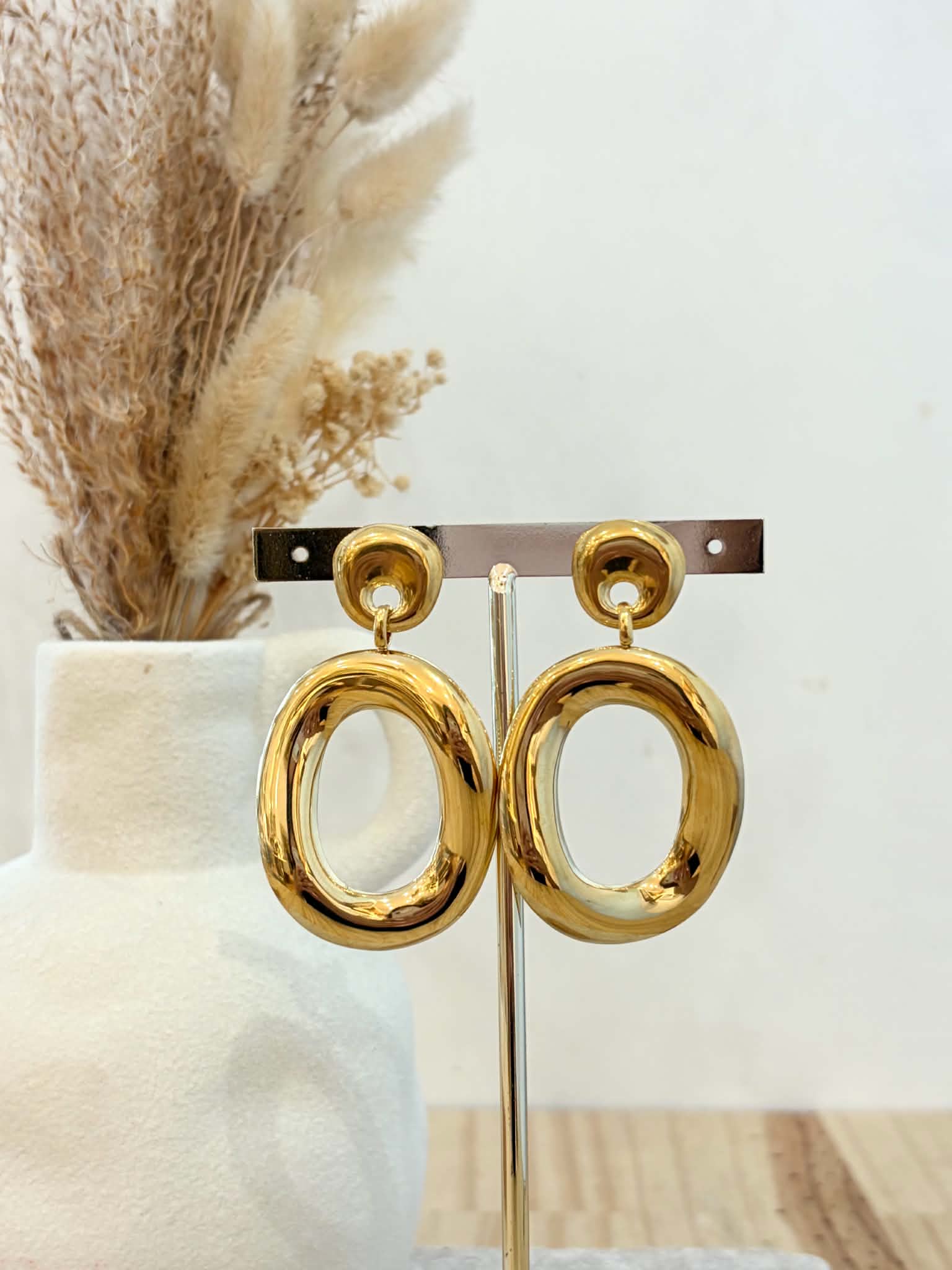 Boucles d'oreilles Marion en acier inoxydable