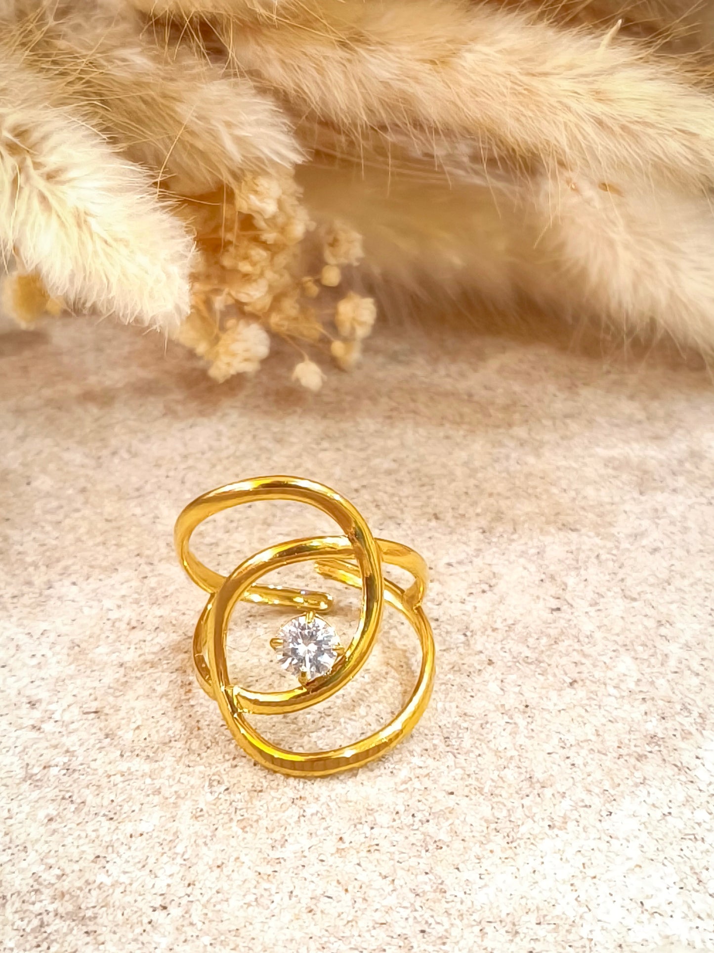 Bague Almudena en acier inoxydable