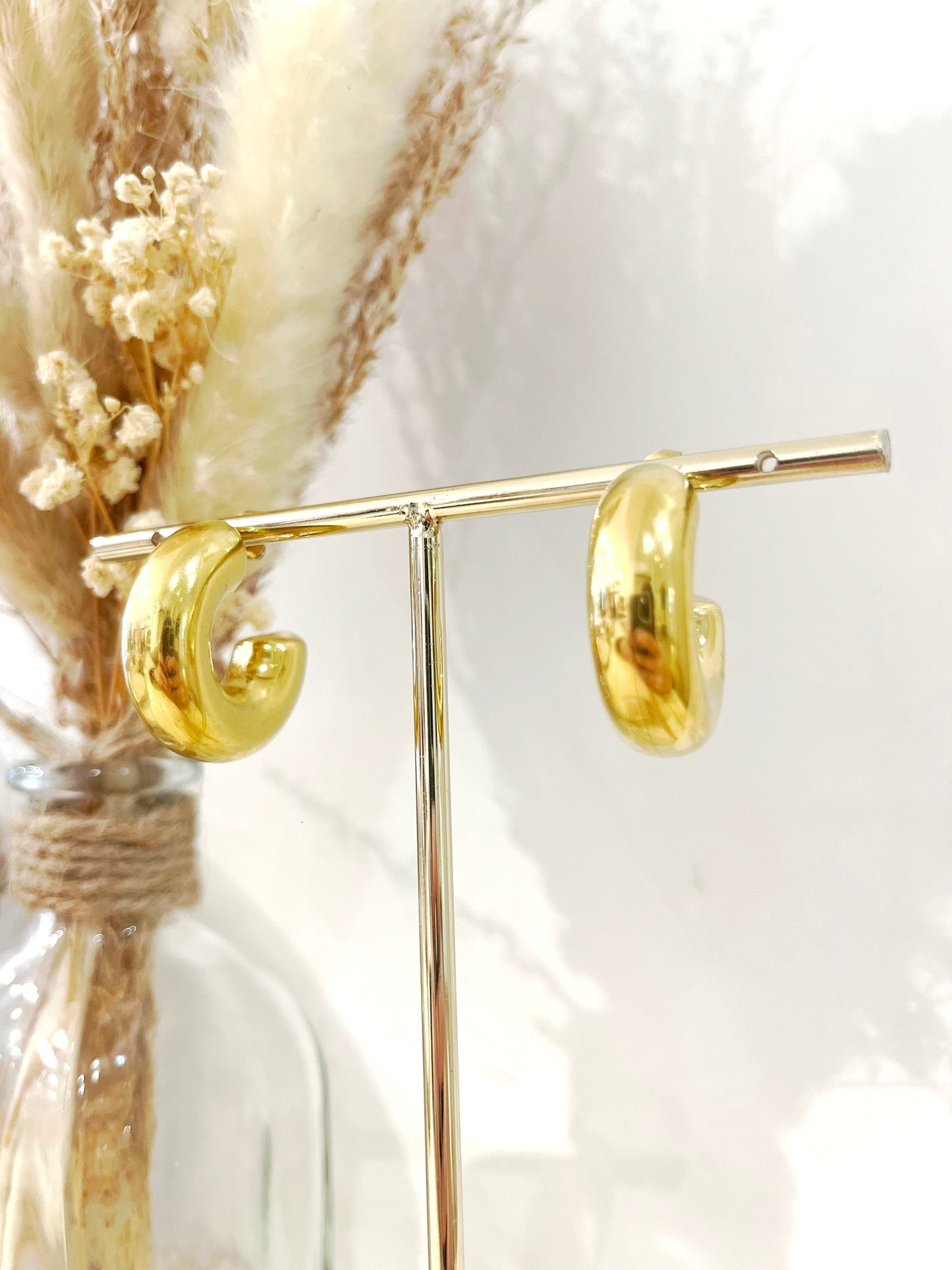 Boucles d’oreilles Hortense en acier inoxydable