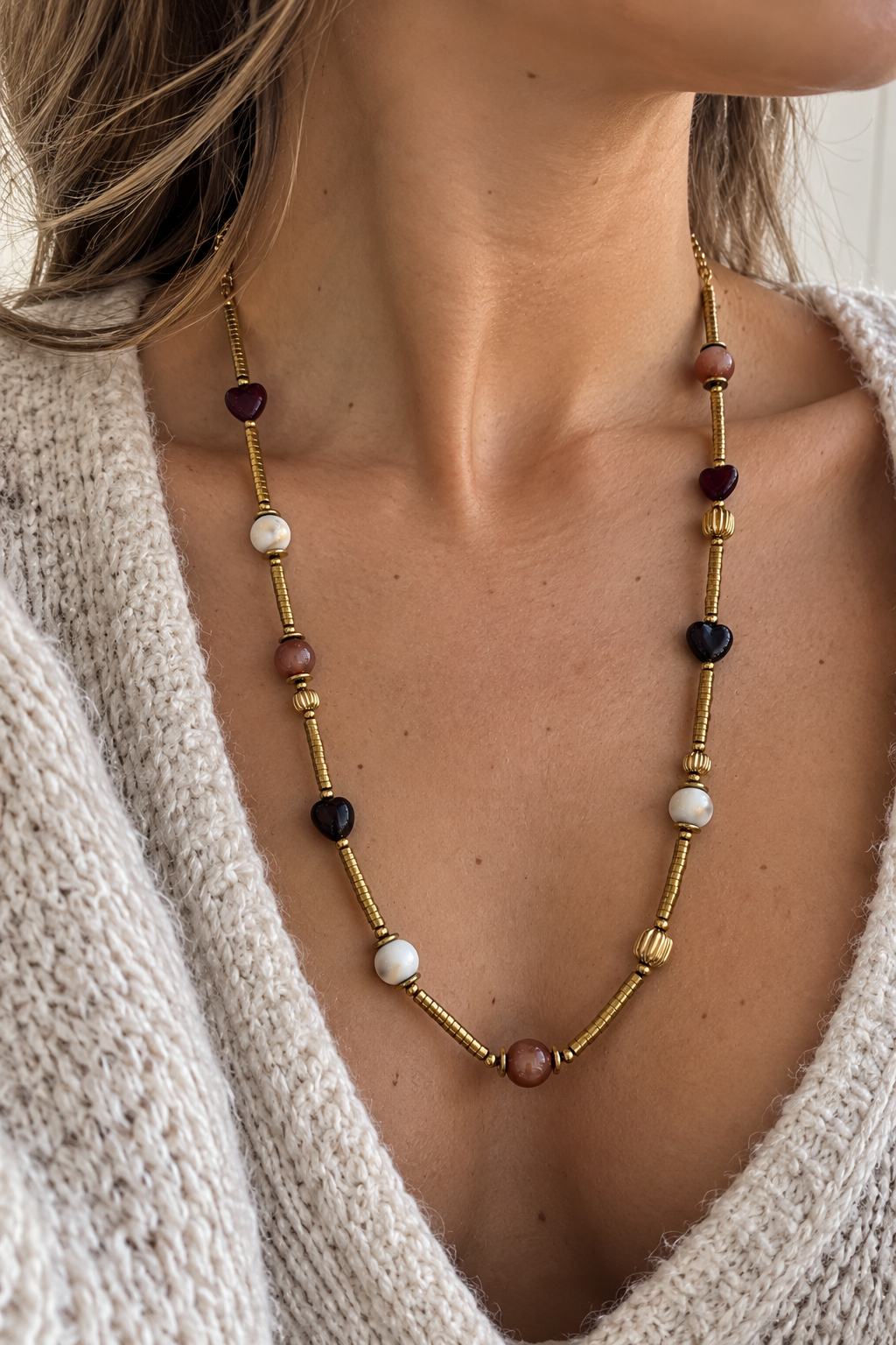 Sautoir Chloé en acier inoxydable
