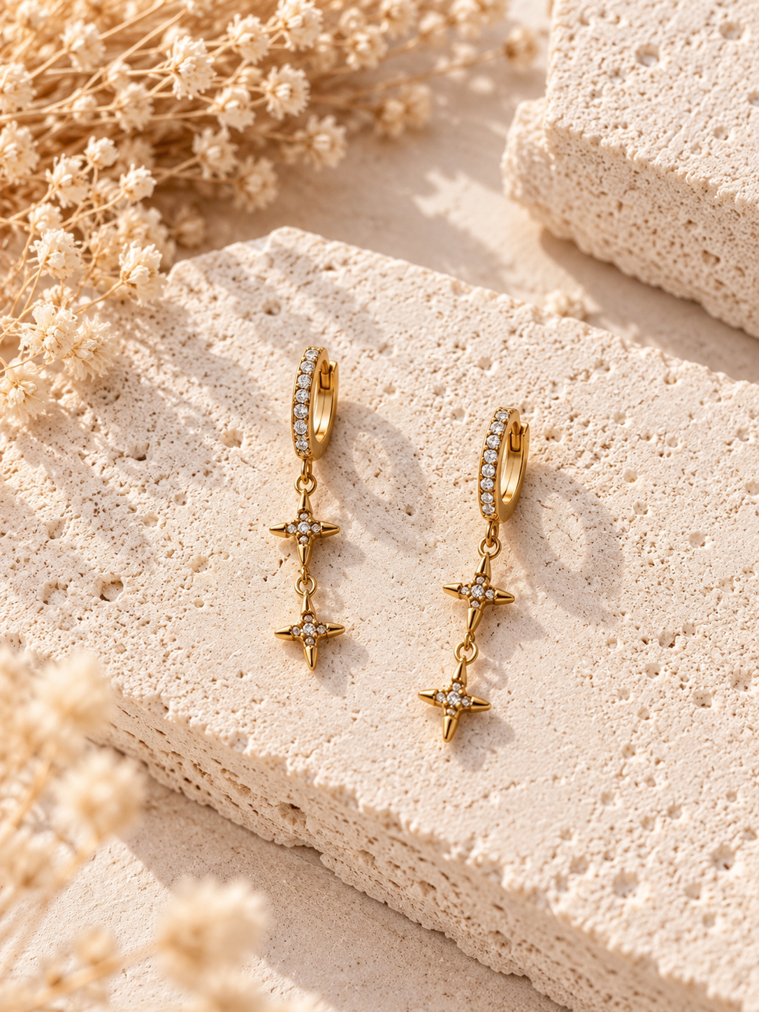 Boucles d'oreilles Florence en acier inoxydable
