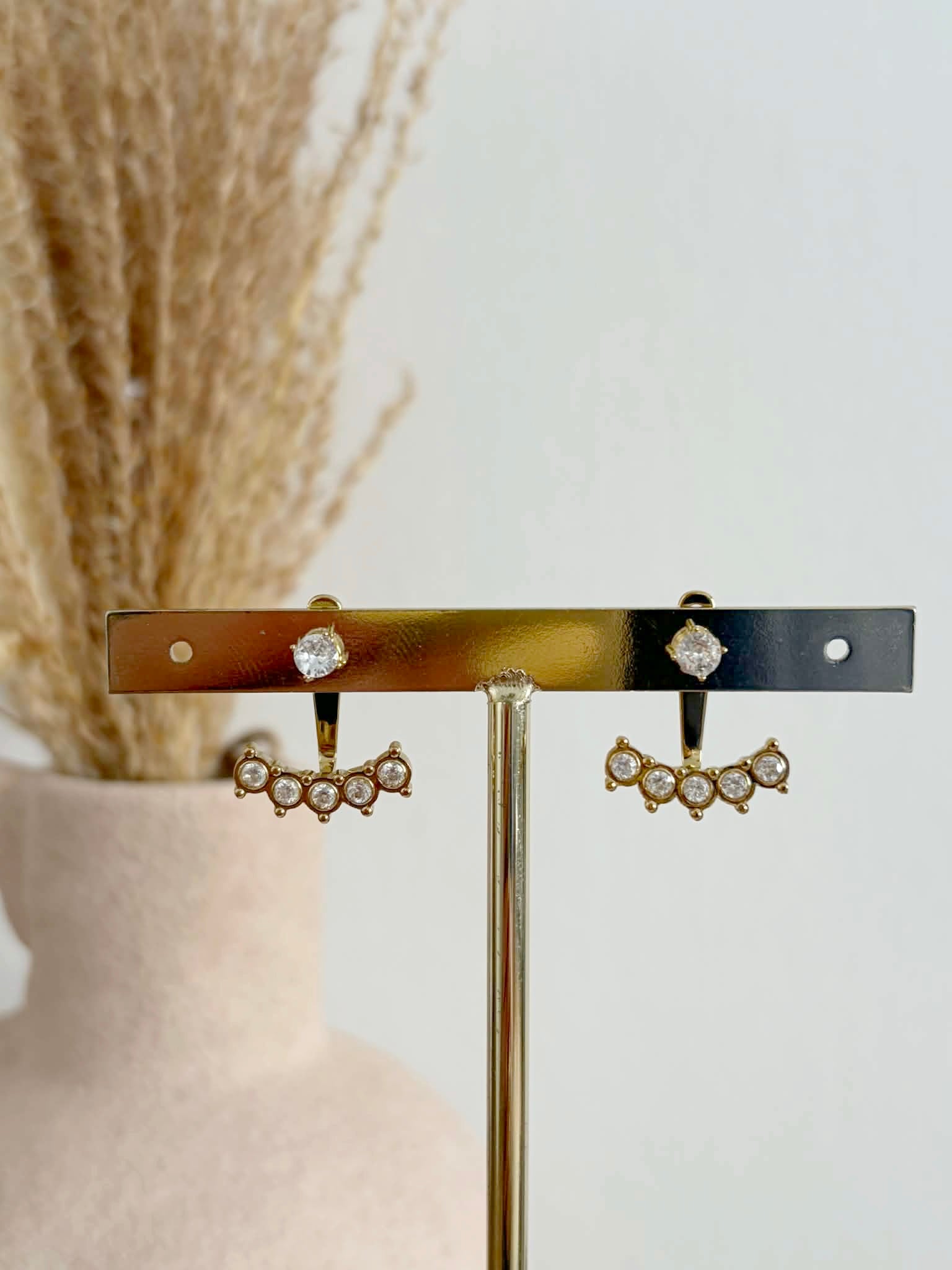 Boucles d'oreilles Manon en acier inoxydable