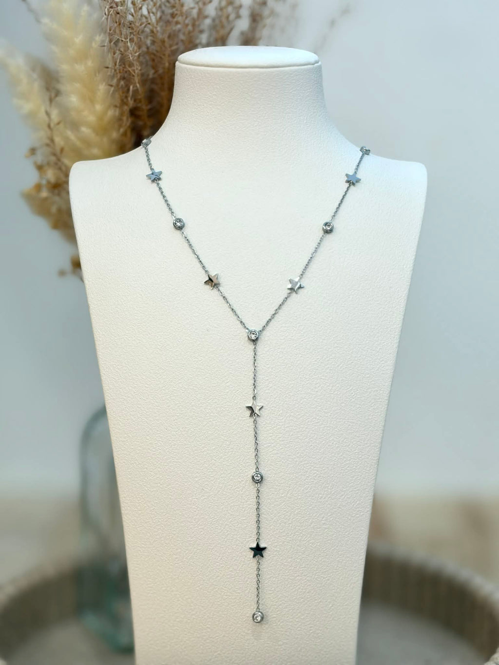 Collier Y Candice en acier inoxydable