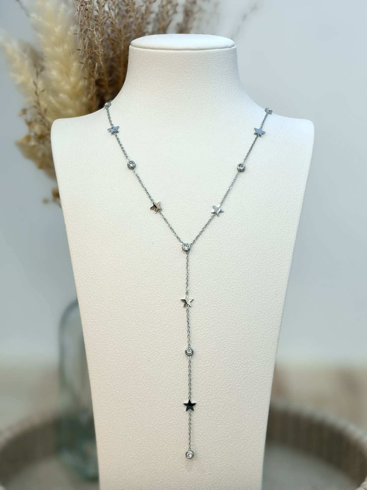 Collier Y Candice en acier inoxydable