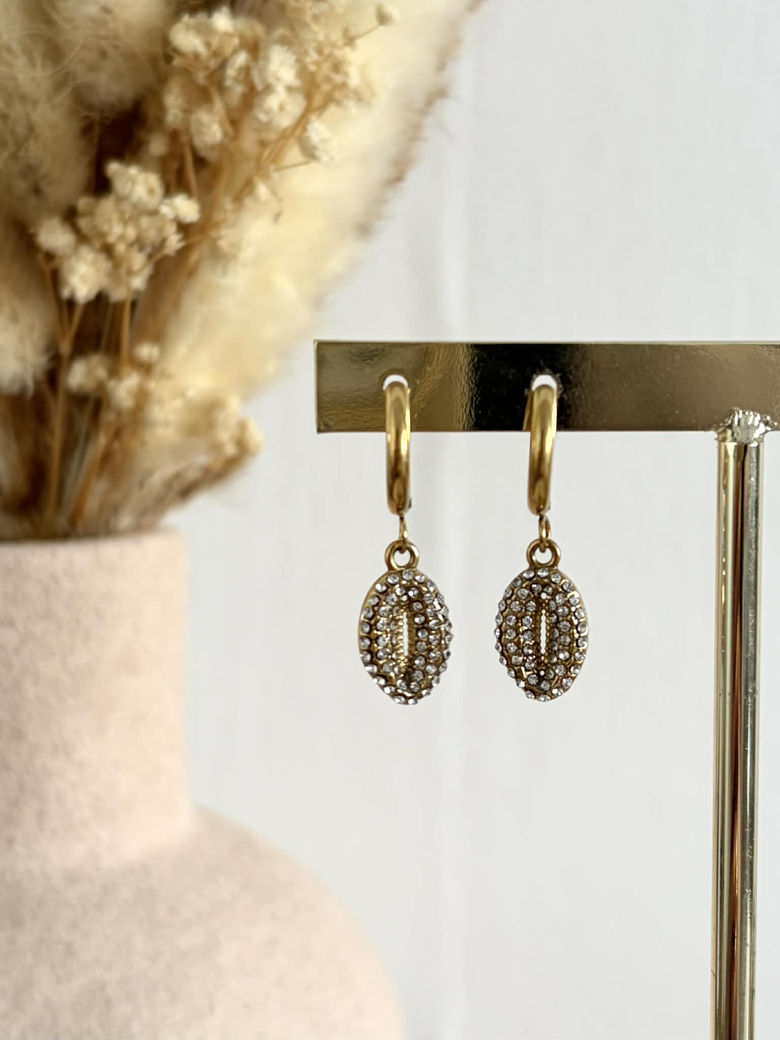 Boucles d'oreilles Naima en acier inoxydable