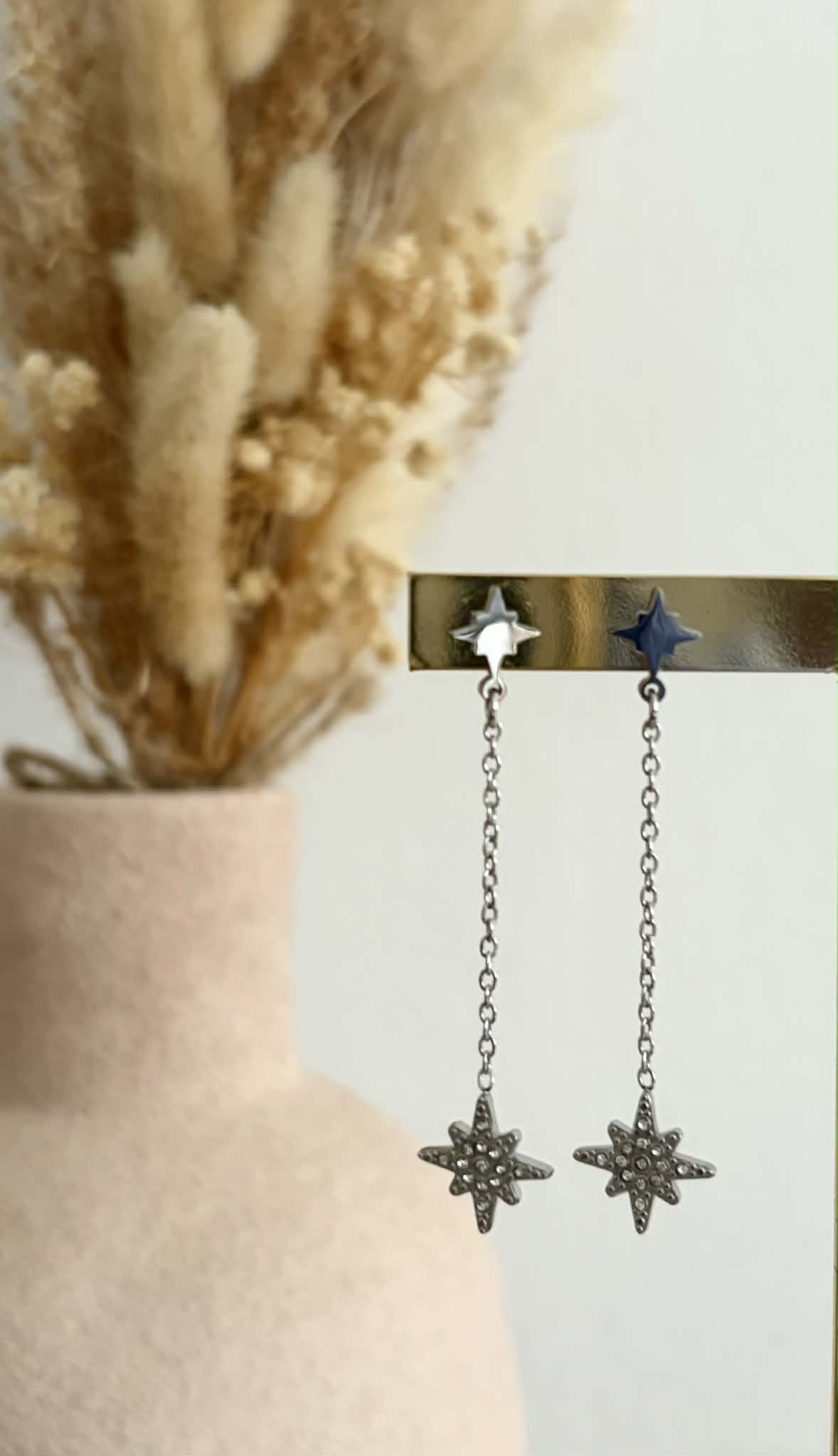 Boucles d'oreilles Nyra en acier inoxydable