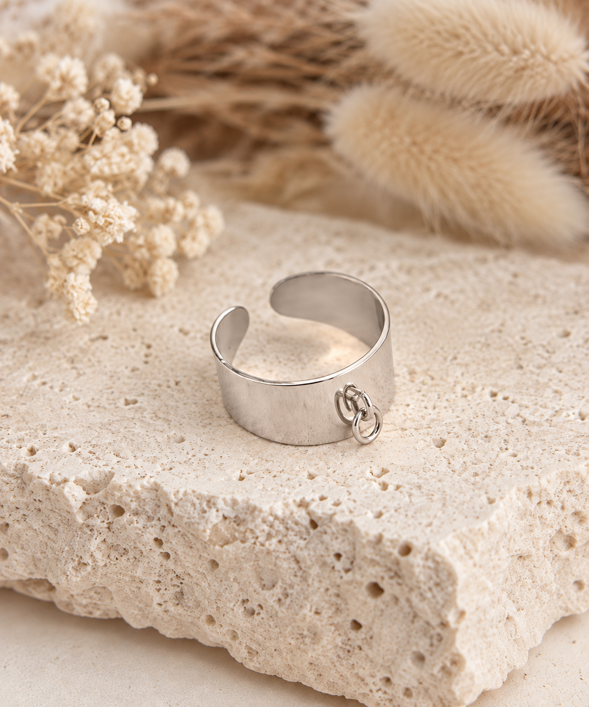 Bague personnalisable Aurora en acier inoxydable