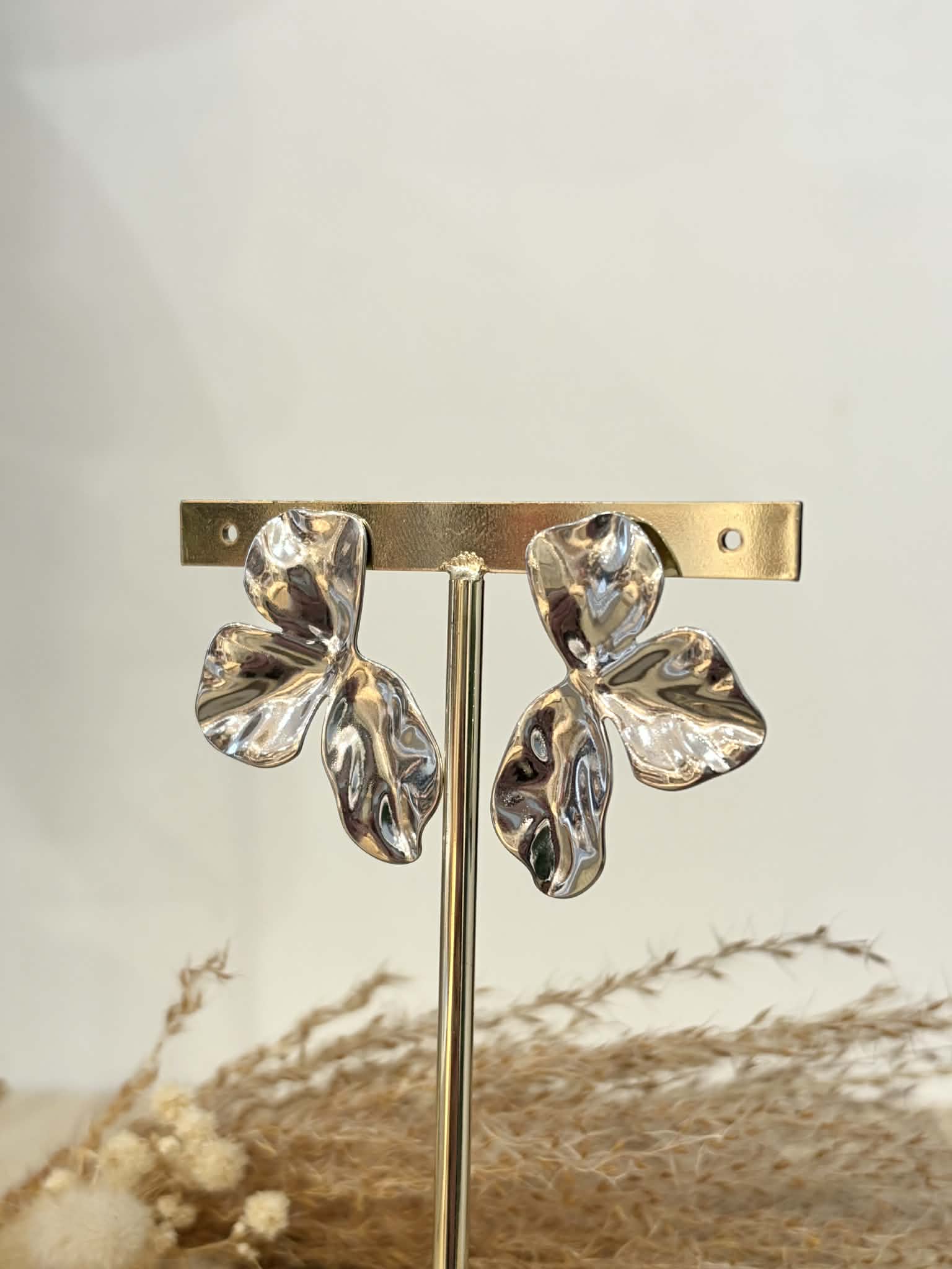 Boucles d’oreilles Corine en acier inoxydable