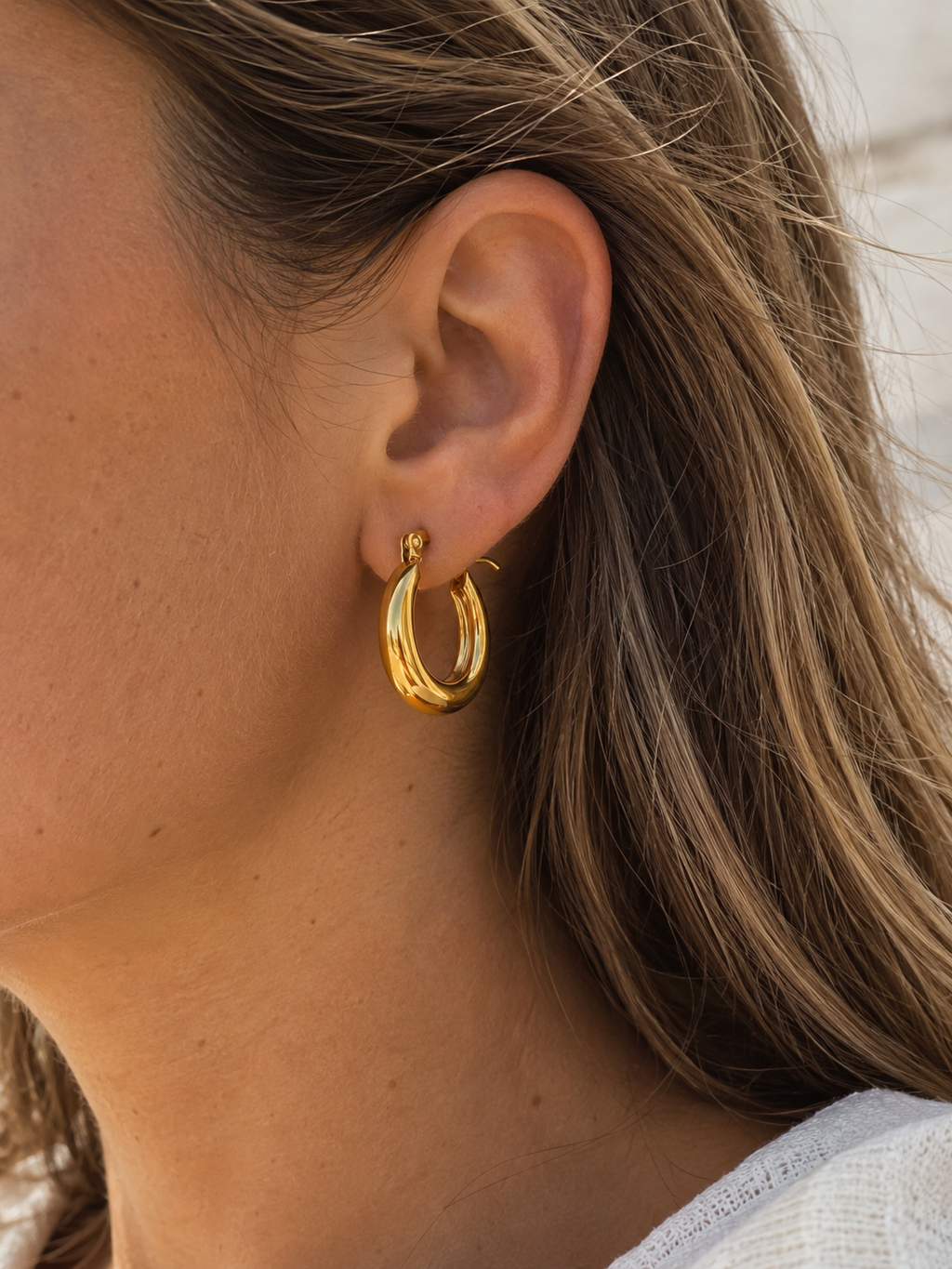 Boucles d'oreilles Tiphaine en acier inoxydable