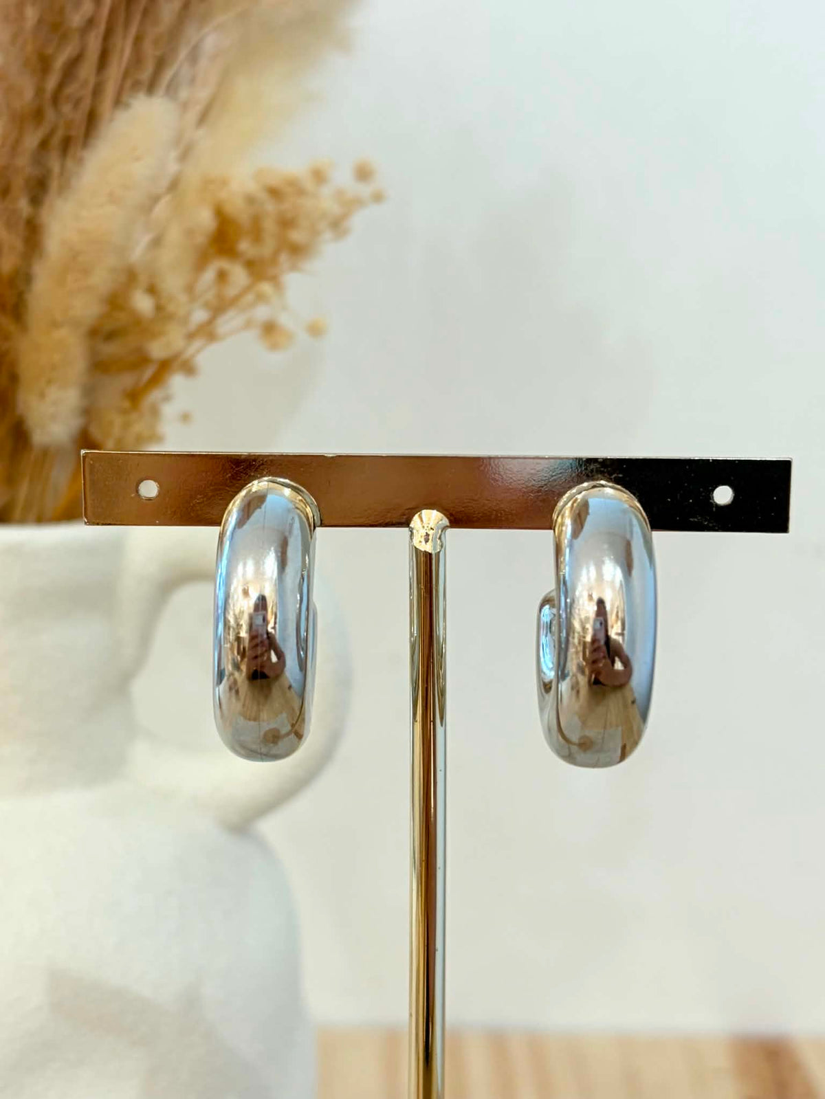 Boucles d'oreilles Olya en acier inoxydable