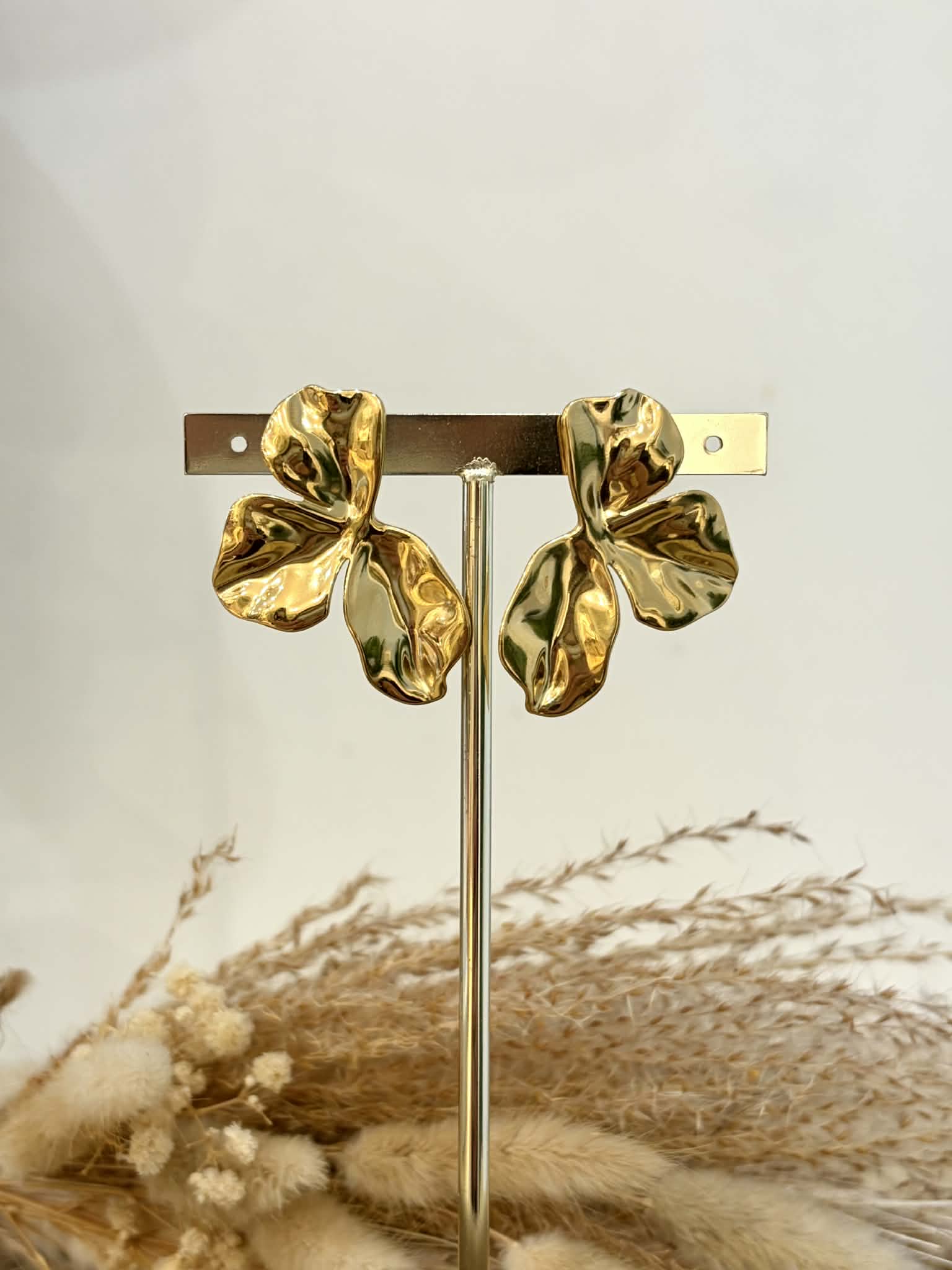 Boucles d’oreilles Corine en acier inoxydable