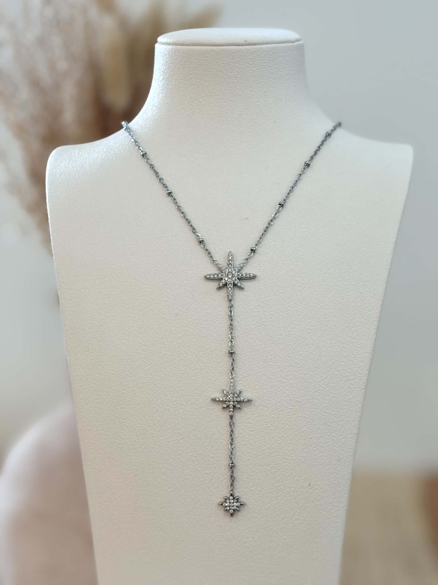 Collier Y Izy en acier inoxydable