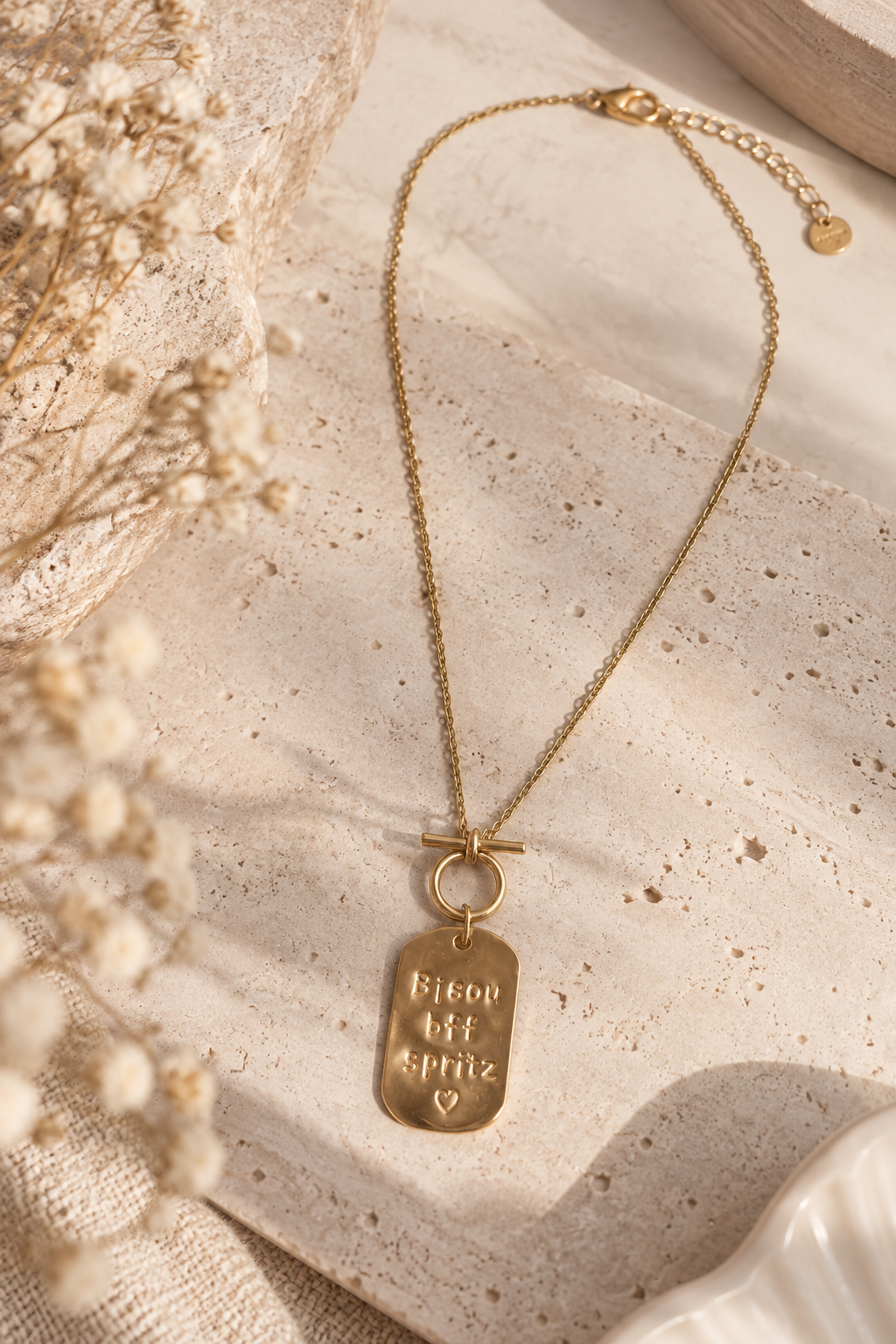 Collier personnalisable Tania en acier inoxydable
