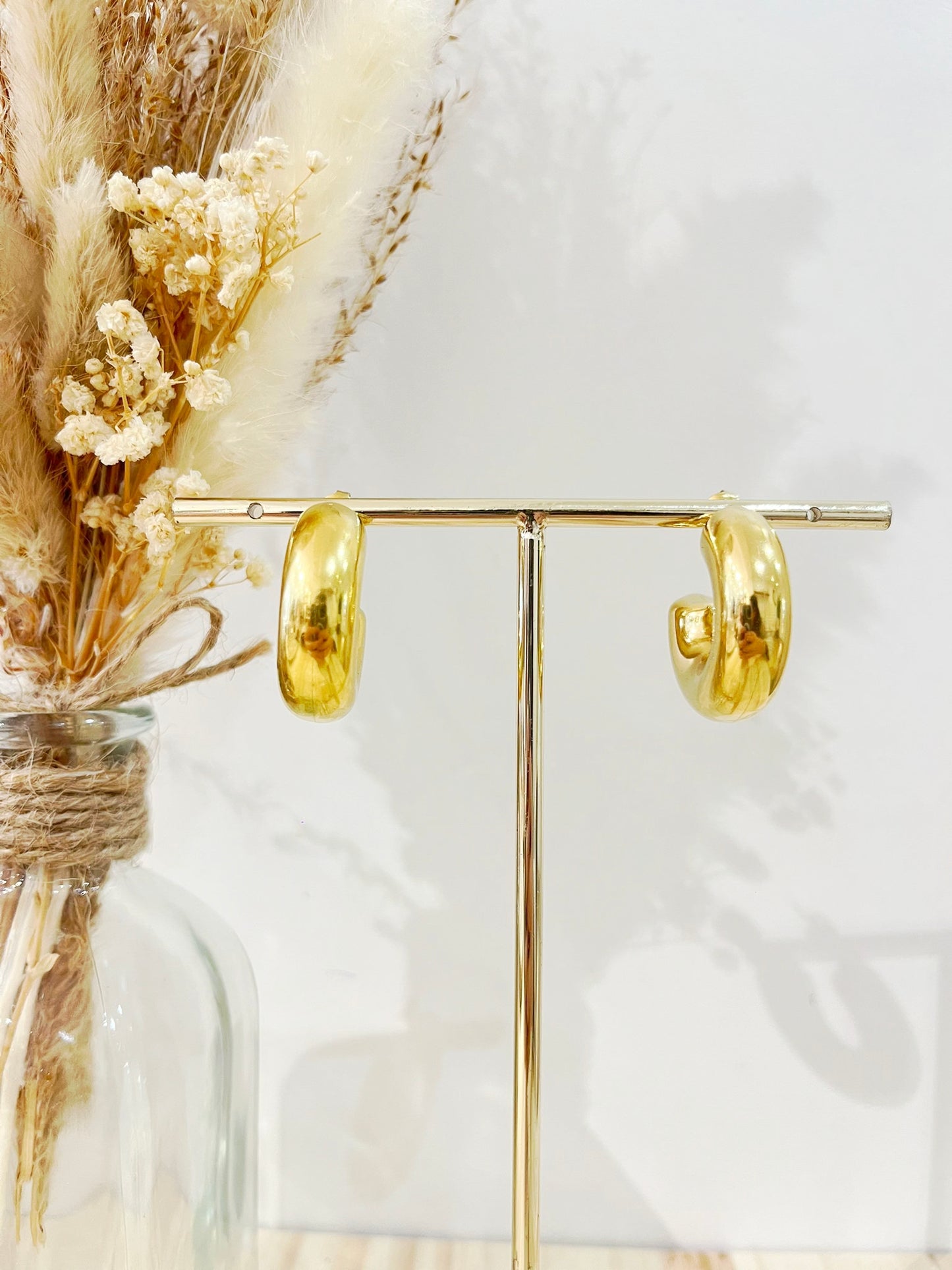 Boucles d’oreilles Hortense en acier inoxydable